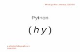 Знакомство с Hy / Андрей Жлобич / Wargaming [Python Meetup 27.02.15]