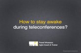 4Developers: Jak nie zasnąć na telekonferencjach? - Paweł Wrzeszcz