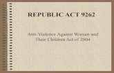 Republic act 9262 anti vawc act