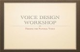 Voice designworkshop