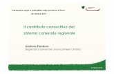 G. Piandoro - Il contributo conoscitivo del sistema camerale regionale