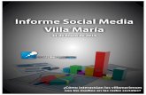 Informe social media Villa María, Enero 2015