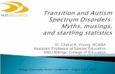 Transition and Autism Spectrum Disorders: Myths, musings, and ...