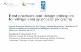 Kuching | Jan-15 | Best practices and design principles for village energy access programs
