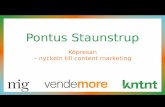 Pontus Staunstrup: Köpresan – nyckeln till content marketing