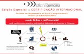 Edição Especial - CERTIFICAÇÃO INTERNACIONAL - Analista Mapeamento Perfil Comportamental