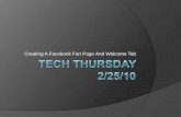 Tech Thursday - How To Use Facebook To Market Your Business