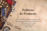Politica de producto Gonzalo Aramayo Careaga