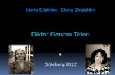 Гетеборг. Презентация книги Dikter Genom Tiderna.  power point
