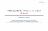 MPEG (Systems) standards: where are we today?