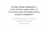 Energy Savings obligations, is the market really active, or is it a new way of making money using an obligation?