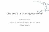 Che cos'è la sharing economy - Ivana Pais - Sharing School