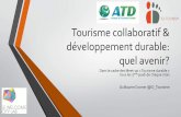 Tourisme, consommation collaborative & développement durable