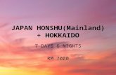 Japan honshu-hokkaido