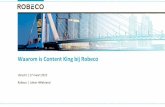 Waarom is Content King bij Robeco