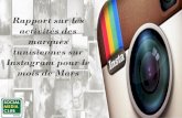 Instagram et marques tunisiennes: Rapport du mois de Mars