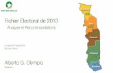 Parti des Togolais : analyse du fichier électoral 2013