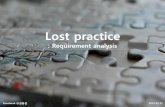 Lost practice : Requirement Analysis