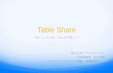 Table share ic3rdキックオフ