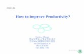Improving productivity 150312