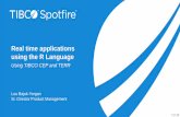 Real time applications using the R Language