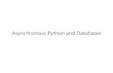 Asynchronous Python and Database