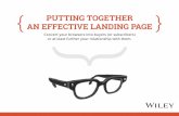 Putting Together An Effective Landing Page