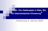 Heldenplatz 1938  Vortrag gehalten an der Universität Oldenburg 2009