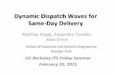Dynamic Dispatch Waves for Same-day Delivery