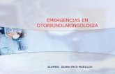 Emergencias en otorrinolaringologia