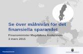 Magdalena Andersson presentation 20150303 om överskottsmålet