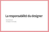 Le Design hostile - La responsabilité du designer