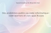 Ksenia Ermoshina - Code warriors et civic apps Russes (#ecnEHESS 16 mars 2015)
