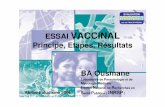 Exemple d'un essai vaccinal contre le vaccinal: principes, étapes et résultats