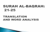 Surah Al Baqarah 21-25