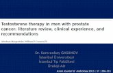 Testosterone therapy in men with prostate cancer: Literature review, Clinical Experience and Recommendations. Evidence based journal club by Kamranbay Gasımov