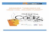 Memoria "Hablamos de Cádiz con... Eduard Punset"