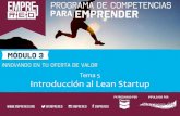 Tema 5 introducción al lean startup