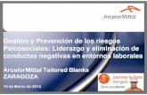 ArcelorMittal Tailored. Jornada en Zaragoza “Gestión y prevención de los riesgos psicosociales”