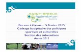 Politique culture sport Saint Brieuc Agglo janvier2015