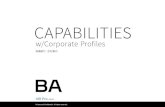 BA Capabilities & Corporate Profiles