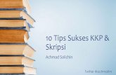 10 Tips Sukses KKP & Skripsi