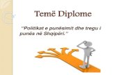 Politikat e punësimit dhe tregu i punës në Shqipëri (Temë Diplome)