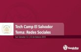 TechCamp El Salvador. Tema las Redes Sociales