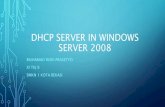 Instalasi dan Konfigurasi DHCP Server di Windows Server 2008