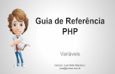 Guia de Referência do PHP - Variáveis