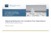 Aligning Behaviors for Incident Free Operations