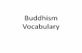 Buddhism vocabulary
