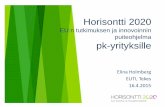 Horisontti 2020 -ohjelma, Pk-instrumentti Horisontto 2020 -ohjelmassa, COSME
