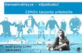 CIMOn tarjoamat mahdollisuudet yrityksille, hankerahoitus henkilöstön kehittämiseen, Erasmus- ja Leonardo da Vinci -ohjelmat